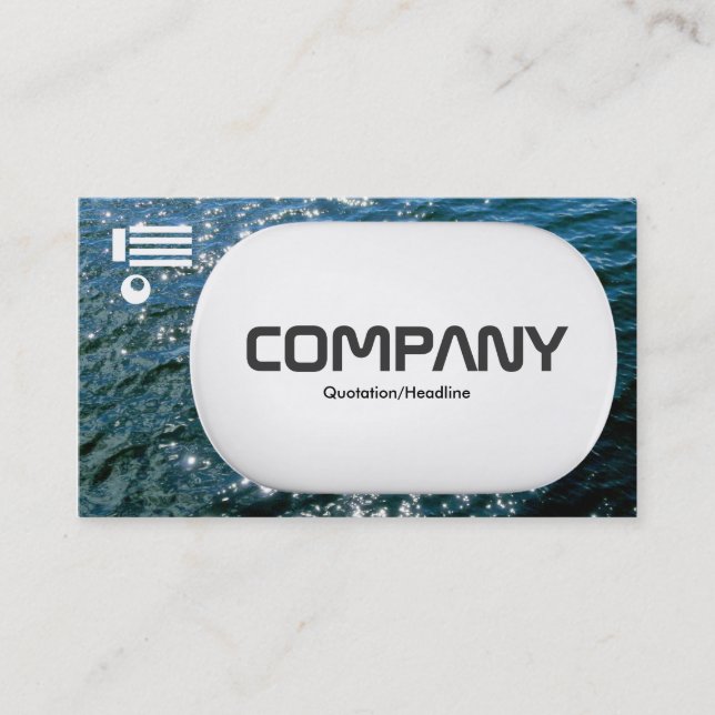 Tarjeta De Visita 3 d Lozenge - Agua espumosa 01 (Anverso)