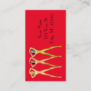 Tarjeta De Visita 3 damas de largas piernas de Thunder_Cove