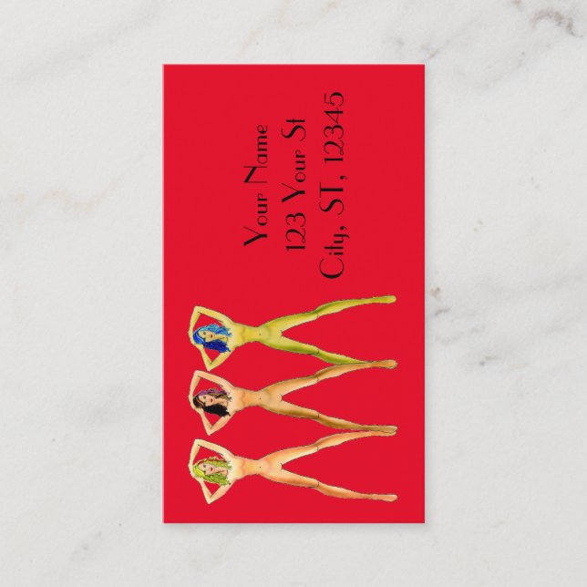 Tarjeta De Visita 3 damas de largas piernas de Thunder_Cove (Anverso)