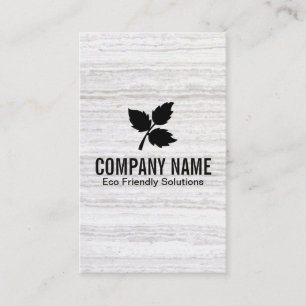 Tarjeta De Visita 3 Leaf   Eco Friendly 2 / Textura