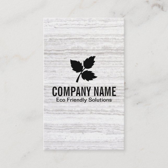 Tarjeta De Visita 3 Leaf | Eco Friendly 2 / Textura (Anverso)