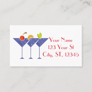Tarjeta De Visita 3 Martini Cocktails Thunder_Cove