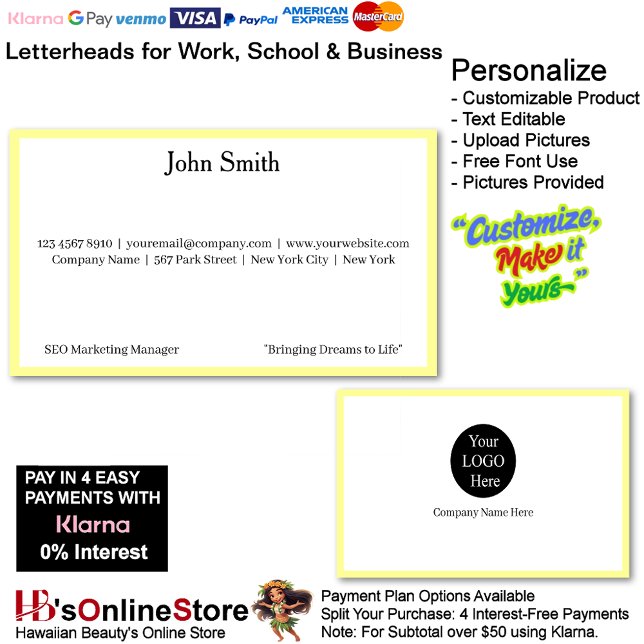 Tarjeta De Visita 3 Modern Yellow Logo Promote Company Brand Name  (3 Modern Yellow Logo Promote Company Brand Name Business Card.)