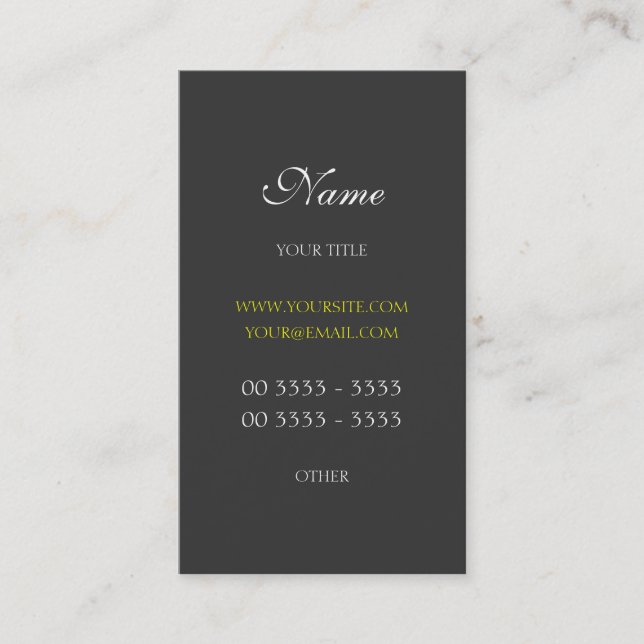Tarjeta De Visita 3 modernos y elegantes profesionales (Anverso)