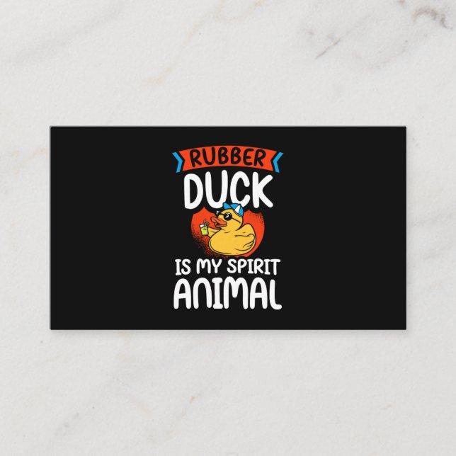 Tarjeta De Visita 40.Rubber duck for a Duck Lovers (Anverso)