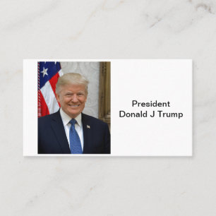 Tarjeta De Visita 45 presidente Donald Trump