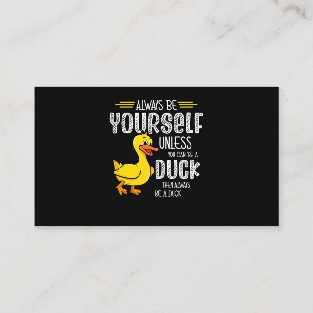 Tarjeta De Visita 45.Rubber duck for a Duck Lovers (Anverso)