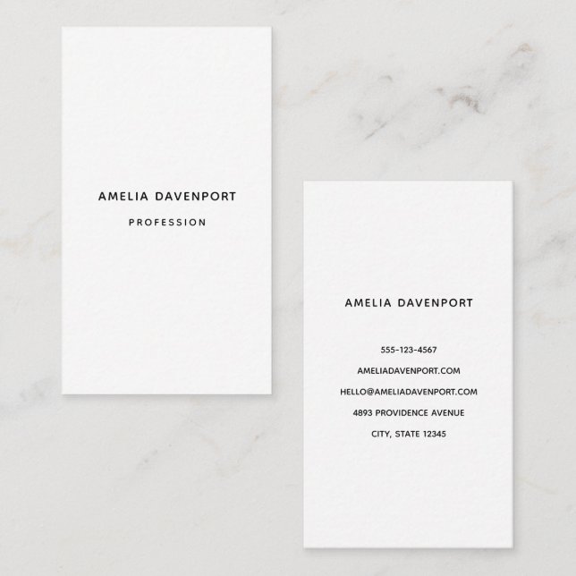 Tarjeta De Visita 4 Dongle plantilla vertical 9 (Anverso / Reverso)