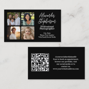 Tarjeta De Visita 4 Square Foto Instagram Fotógrafo Profesional