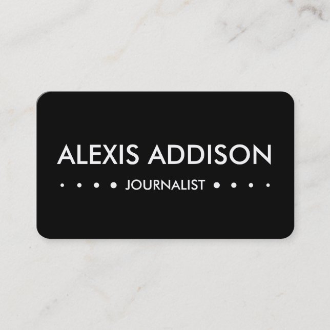 Tarjeta De Visita 4puntos del PERIODISTA (Anverso)