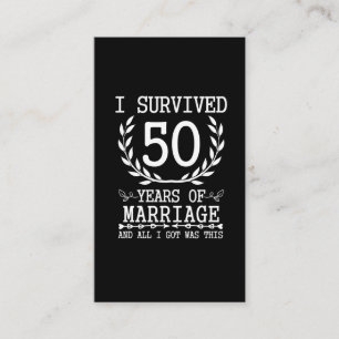 Tarjeta De Visita 50 años esposa esposa esposa esposa esposa 50° ani