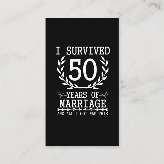 Tarjeta De Visita 50 años esposa esposa esposa esposa esposa 50° ani (Anverso)