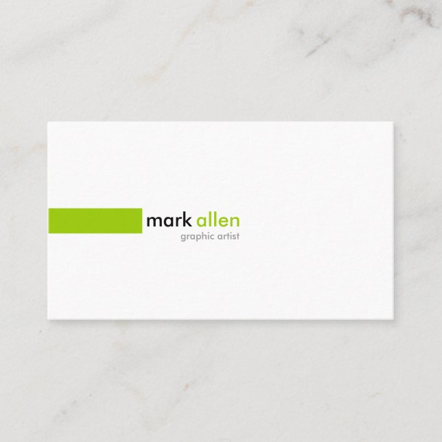 Tarjeta De Visita 519B moderno de encargo (Anverso)