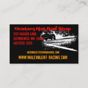 Tarjeta De Visita 55 Chevy Gasser Burnout