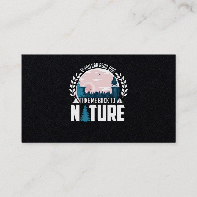 Tarjeta De Visita 69.Senderismo Si Puedes Leer Esto Me Lleva De Nuev (Anverso)