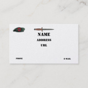 Tarjeta De Visita 7.º parche de lrrps recon lrp de las fuerzas espec