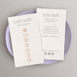 Tarjeta De Visita 7 Maestra de Yoga Chakras