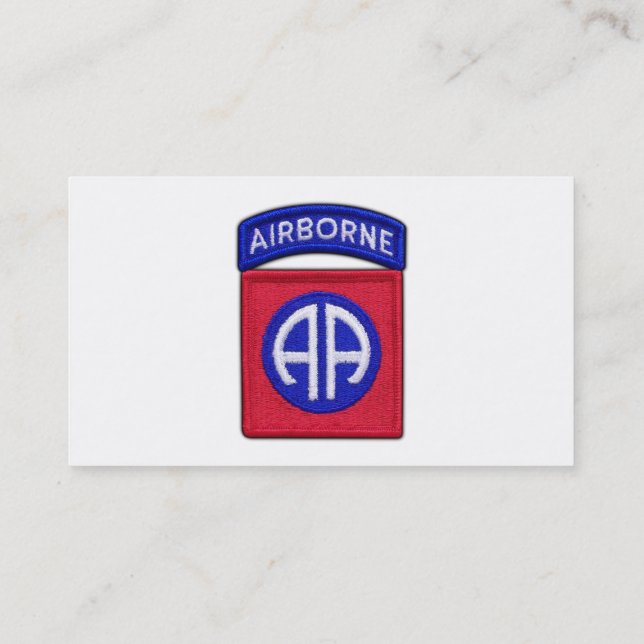 Tarjeta De Visita 82.o ABN Div aerotransportado revisa LRRP (Reverso)
