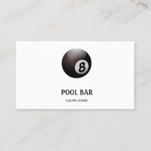 8 bar de billar de bola blanco