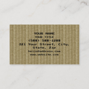 Tarjeta De Visita 8 bits Pixel Tatami Mat 畳