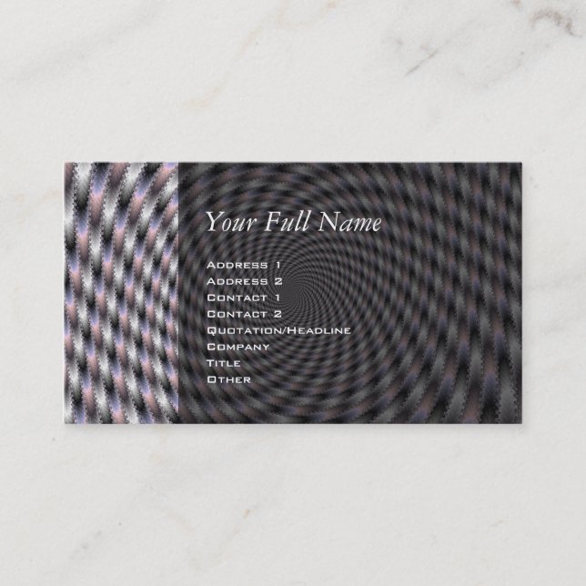 Tarjeta De Visita 8 Vodkas demasiados - Fractal (Anverso)