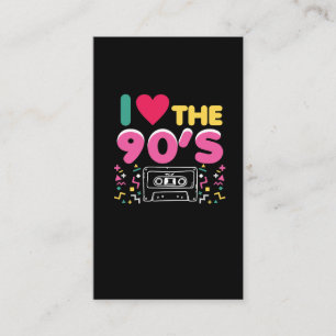 Tarjeta De Visita 90er amor del equipo I los años 90 Oldschool retro