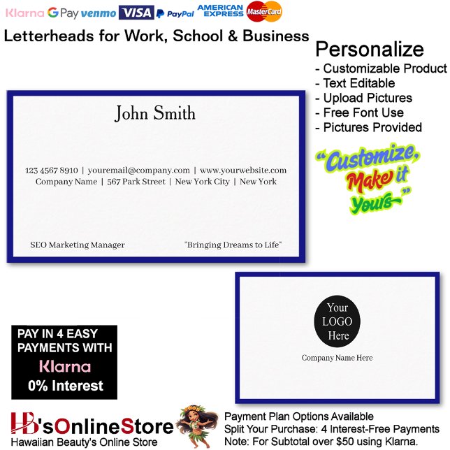 Tarjeta De Visita 9 Modern Blue Promote Company Brand Name (9 Modern Blue Promote Company Brand Name Business Card.)