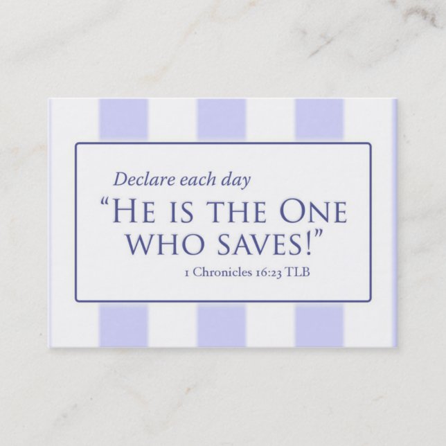 Tarjeta De Visita A.C. GreatisFthfulness, A.C. DeclareEachDay, (Anverso)