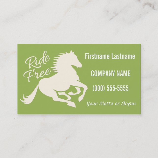Tarjeta de visita a color personalizado libre (Anverso)