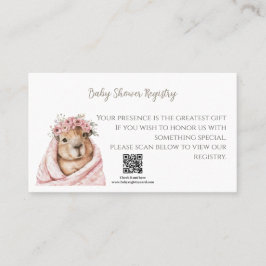 Tarjeta De Visita A Little All-Star Baby Shower Registry Card