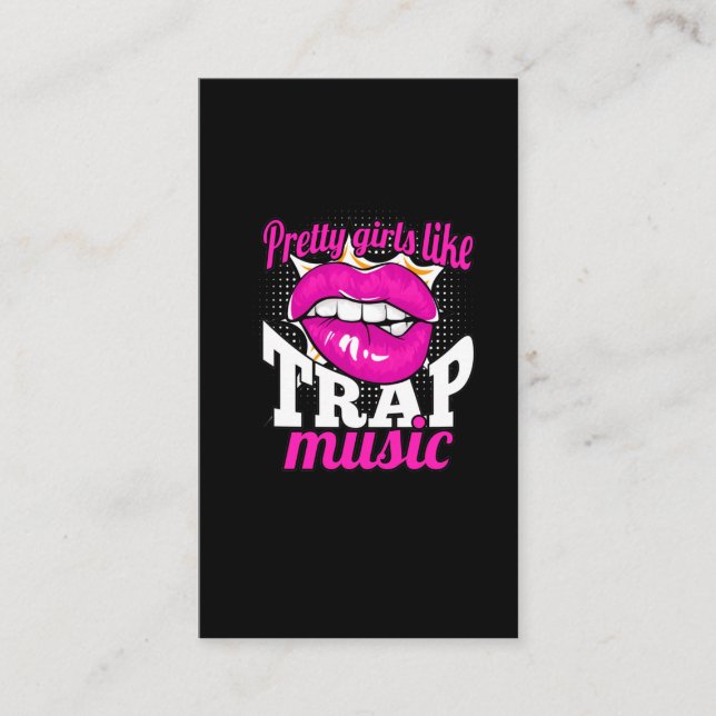 Tarjeta De Visita A los Chicas les encanta bailar con música trap hi (Anverso)