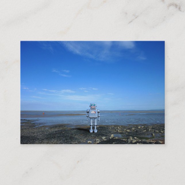 Tarjeta De Visita A orillas del mar (Anverso)