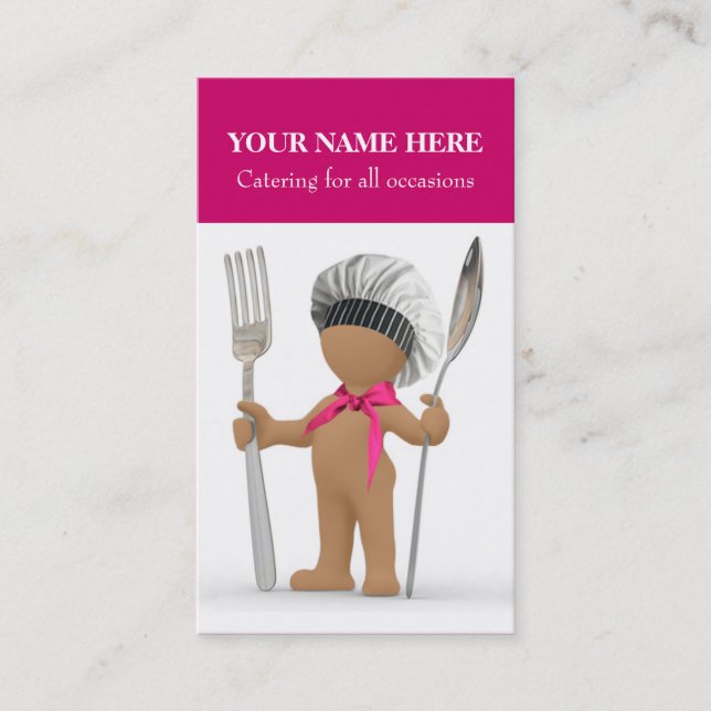 Tarjeta De Visita Abastecimiento: Bistros "cocinero del café del (Anverso)