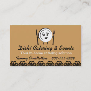 Tarjeta De Visita Abastecimiento de encargo del cocinero de la mujer