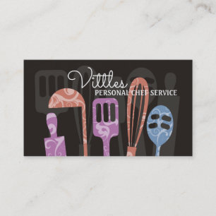 Tarjeta De Visita Abastecimiento de encargo del cocinero de los