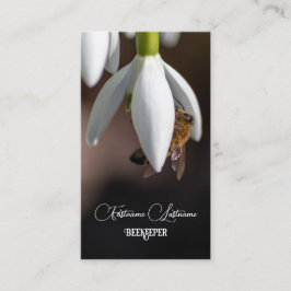 Tarjeta De Visita Abeja Abeja miel Apiarista Abeja Flor blanca