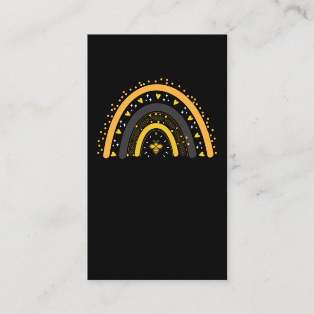 Tarjeta De Visita Abeja arcoiris Mujeres apicultoras de miel son ena (Anverso)