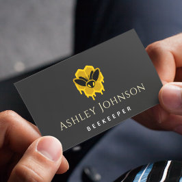 Tarjeta De Visita Abeja beekeeper Honeycomb Elegant