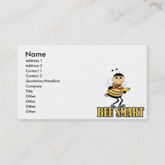 Tarjeta De Visita abeja con lápiz
