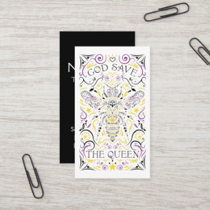 Tarjeta De Visita abeja de God Save the Queen