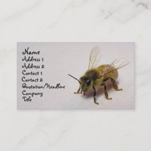 Tarjeta De Visita abeja de la miel