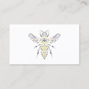 Tarjeta De Visita abeja de miel ornamental