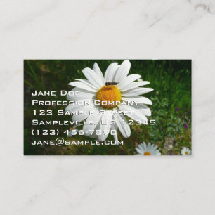Tarjeta De Visita Abeja en foto de naturaleza de verano de Alaska en