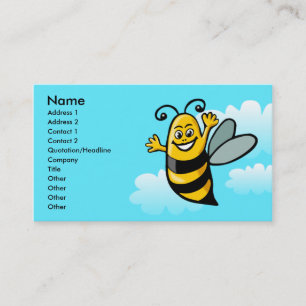 Tarjeta De Visita Abeja feliz 2
