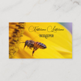 Tarjeta De Visita Abeja miel Apiarista Abeja amarillo