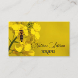 Tarjeta De Visita Abeja miel Apiarista Abeja amarillo