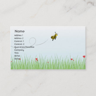Tarjeta De Visita Abeja - negocio