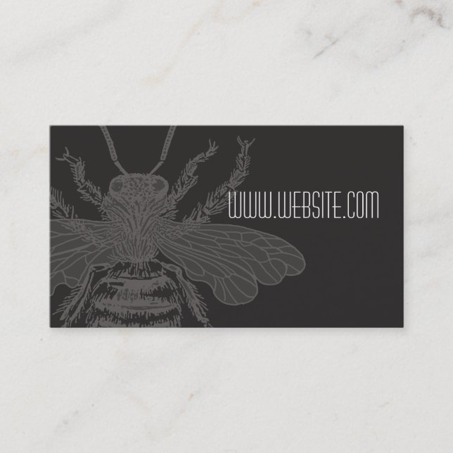 Tarjeta De Visita Abeja negra Bizcard (Anverso)