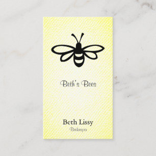 Tarjeta De Visita Abeja [negro]