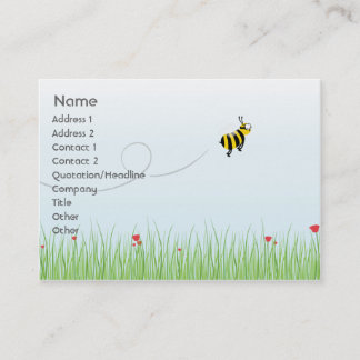 Tarjeta De Visita Abeja - rechoncha